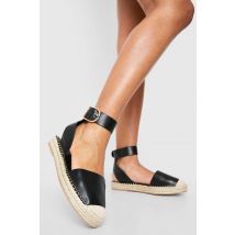 Espadrilles À Boucle - Noir - 36, Noir