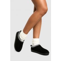 Mules Confort Brodées - Noir - 41, Noir
