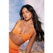 Bralette En Crochet - Orange - S, Orange
