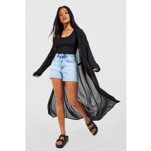 Kimono À Ceinture - Noir - S, Noir