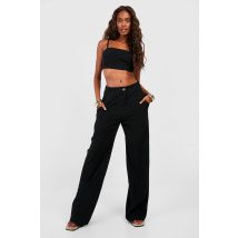 Pantalon De Tailleur Large - Noir - 42, Noir