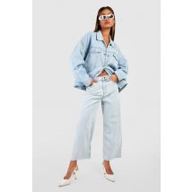 Jean Large À Ourlet Brut - Bleu Clair - 40, Bleu Clair
