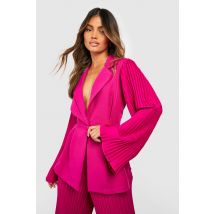 Blazer De Costume À Manches Évasées - Rouge Sang - 36, Rouge Sang