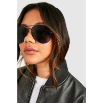 Lunettes De Soleil Aviateur - Noir - One Size, Noir