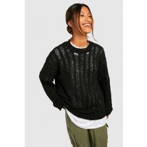 Pull En Maille Douce - Noir - M, Noir