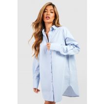 Chemise De Nuit Oversize En Coton - Bleu - 36, Bleu
