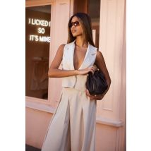 Gilet Court Sans Manches - Gris Pierre - 38, Gris Pierre