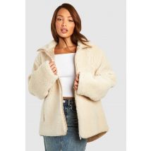 "Tall" - Veste Zippée En Synthétique - Gris Pierre - 42, Gris Pierre