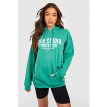 "Tall" - Sweat À Capuche À Slogan Sports Studio - Vert - 34, Vert