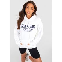 "Tall" - Sweat À Capuche À Slogan Sports Studio - Blanc - 36, Blanc
