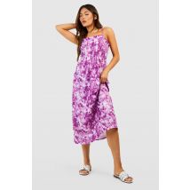 Robe Babydoll Froncée - Mauve - 38, Mauve
