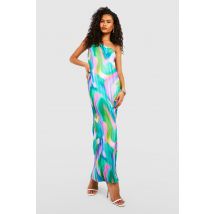 Robe Longue Plissée - Vert - 38, Vert