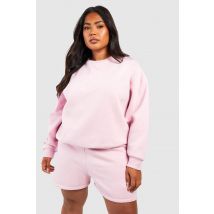 Grande Taille - Survêtement Avec Short - Rose - 44, Rose