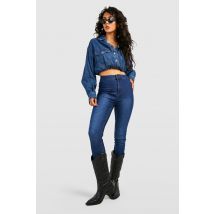 Jean Skinny Taille Haute - Bleu - 40, Bleu