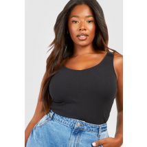 Grande Taille - Body Sans Manches - Noir - 46, Noir