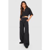 Pantalon Cargo Ample - Noir - 40, Noir
