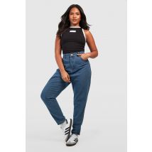 Grande Taille - Jean Mom Taille Haute - Rouge Vin - 44, Rouge Vin