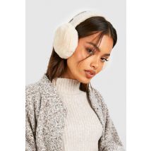 Cache-Oreilles Duveteux En Synthétique - Beige - One Size, Beige