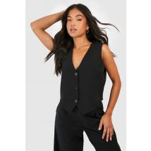 "Petite" - Gilet De Tailleur Sans Manches - Noir - 36, Noir