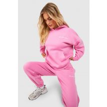 Survêtement Avec Sweat À Capuche À Slogan - Rose - S, Rose
