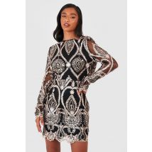 "Petite" - Robe À Paillettes - Noir - 38, Noir
