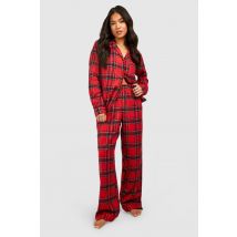 "Petite" - Pyjama À Carreaux - Rouge - 34, Rouge