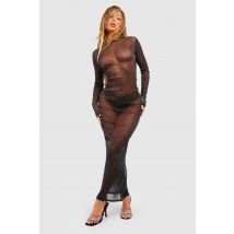 Robe Longue Pailletée - Noir - 38, Noir
