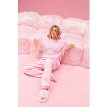 Barbie - T-Shirt Oversize À Strass - Rose Clair - 40, Rose Clair