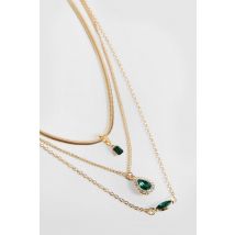 Collier À Pierre Fantaisie - Jaune Or - One Size, Jaune Or