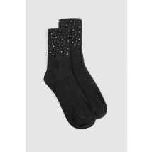 Chaussettes À Ornements - Noir - One Size, Noir