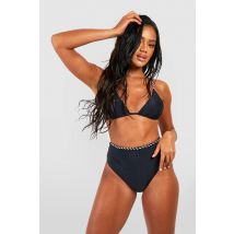 Bikini Taille Haute - Noir - 34, Noir