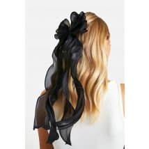 Pince À Cheveux En Organza - Noir - One Size, Noir