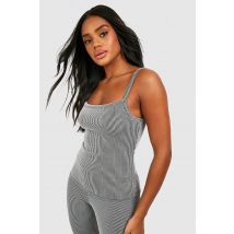 Caraco Côtelé À Bretelles - Gris Anthracite - Xl, Gris Anthracite