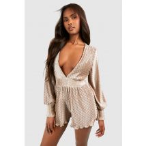 Combishort Ample Plissé - Champagne - 38, Champagne