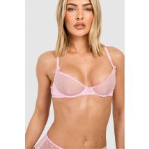 Soutien-Gorge Fleuri - Rose - 30C, Rose