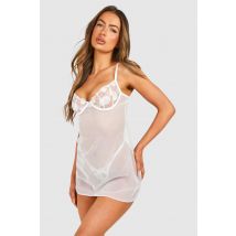 Nuisette À Broderie Bridal - Blanc - M, Blanc