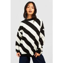 Pull À Rayures - Noir - S/M, Noir