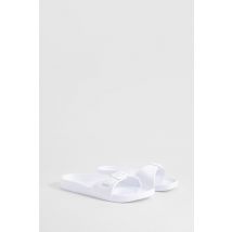 Claquettes Carrées À Plateforme - Blanc - 36, Blanc