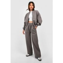 Survêtement Zippé Avec Bomber - Gris Anthracite - S, Gris Anthracite