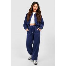 Survêtement Zippé Avec Bomber - Bleu Foncè - M, Bleu Foncè