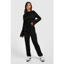 "Petite" - Pantalon Cargo Côtelé Super Doux - Noir - 36, Noir