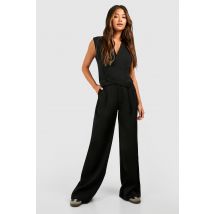 Pantalon Large Fluide - Noir - 38, Noir