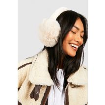 Cache-Oreilles En Synthétique - Beige - One Size, Beige