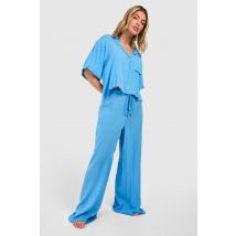 Pantalon De Plage Cargo - Bleu - S, Bleu