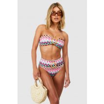 Bas De Maillot Taille Haute À Ceinture - Rose - 34, Rose