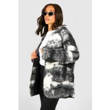 Veste En Polaire Imprimée - Noir - S, Noir