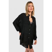 Chemise De Plage Longue - Noir - S, Noir