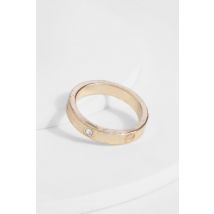 Bague Strassée - Jaune Or - M/L, Jaune Or