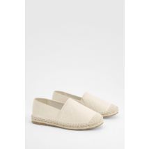 Espadrilles Texturées - Pointure Large - Beige - 40, Beige