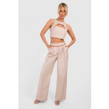 Pantalon À Découpe - Beige - 40, Beige